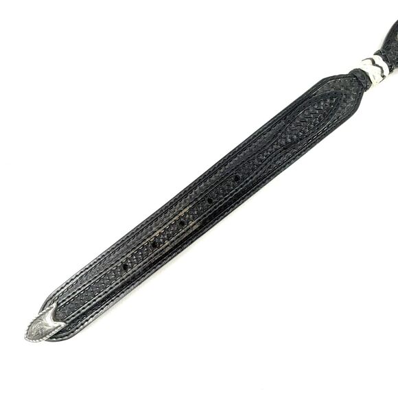 Ranger Belt Co. Brown Leather Hand Tooled Star Conchos Western Rodeo Belt Sz 34 - Picture 5 of 13